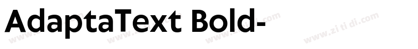 AdaptaText Bold字体转换 AdaptaText Bold字体转换